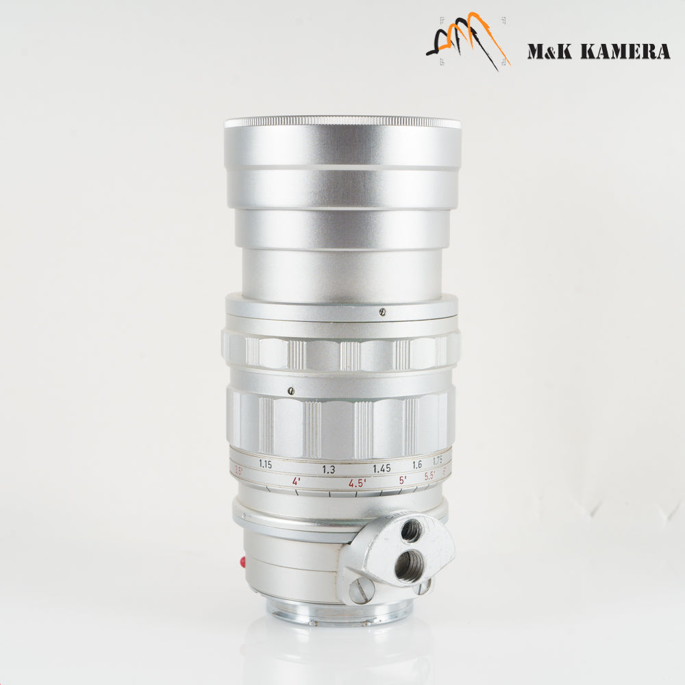 LEITZ Leica Summicron M 90mm/F2.0 Ver.I V.1 Silver Lens Yr.1960 Canada #23275