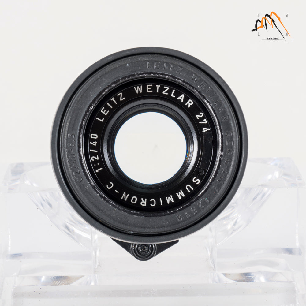 LEITZ Leica Summicron-C 40mm/F2.0 Serie 5.5 Lens Yr.1975 Germany #11586