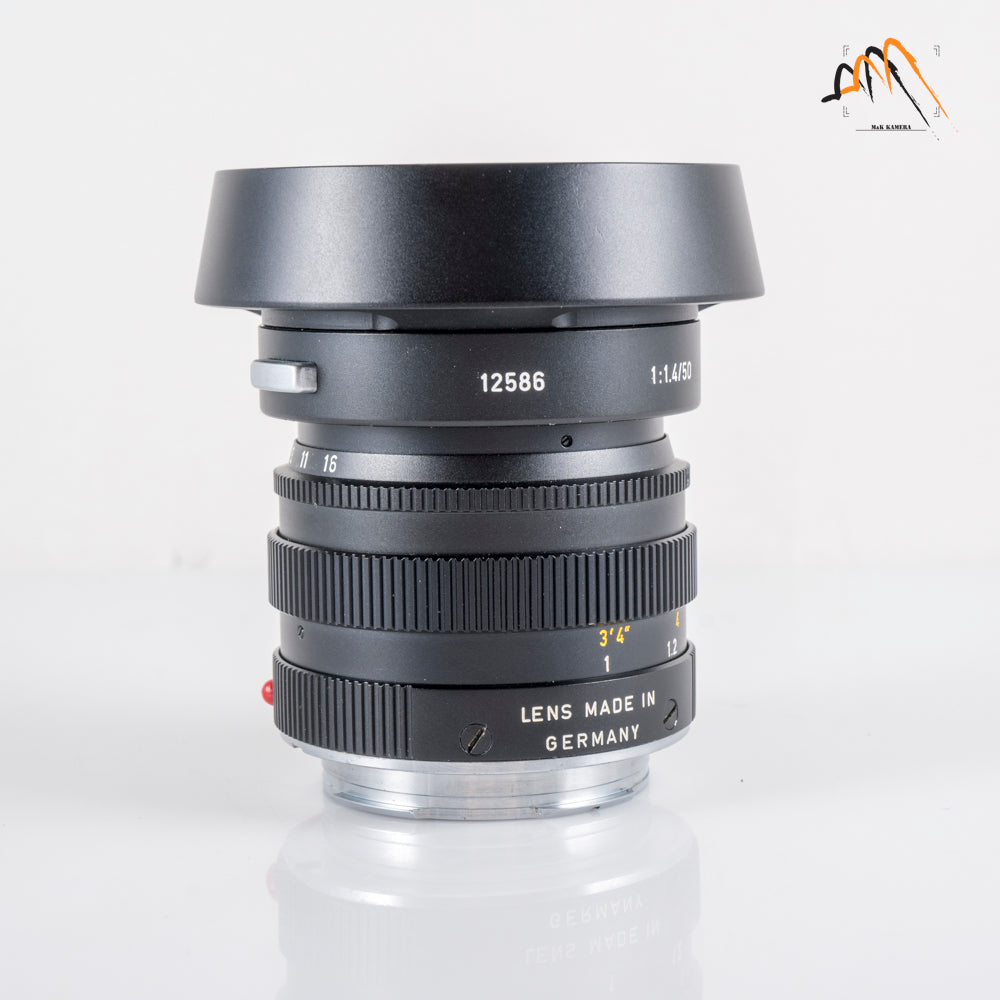 Leica Summilux M 50mm/F1.4 E43 Ver.II V2 Black with hood 12586 11113 #11736