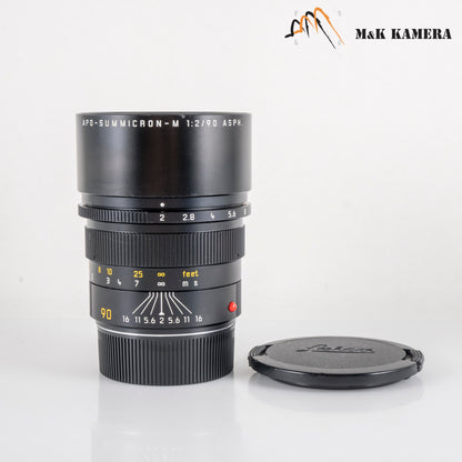 LEITZ Leica APO-Summicron-M 90mm/F2.0 ASPH 11884 Black Lens Yr.1985 11884 #88722