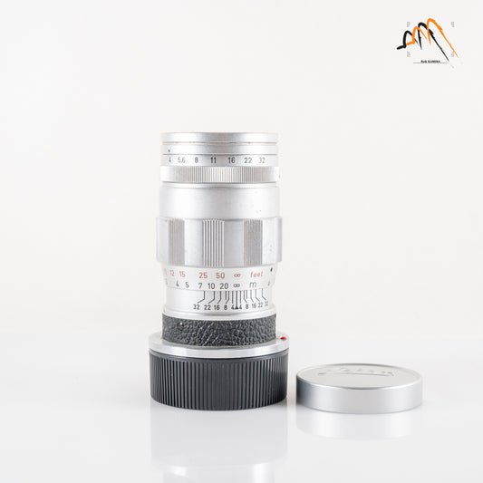 LEITZ Leica Elmar M 90mm/F4.0 E39 Ver.II V2/ 3 Elements Silver Lens Yr.1965 Germany 11830 #11546