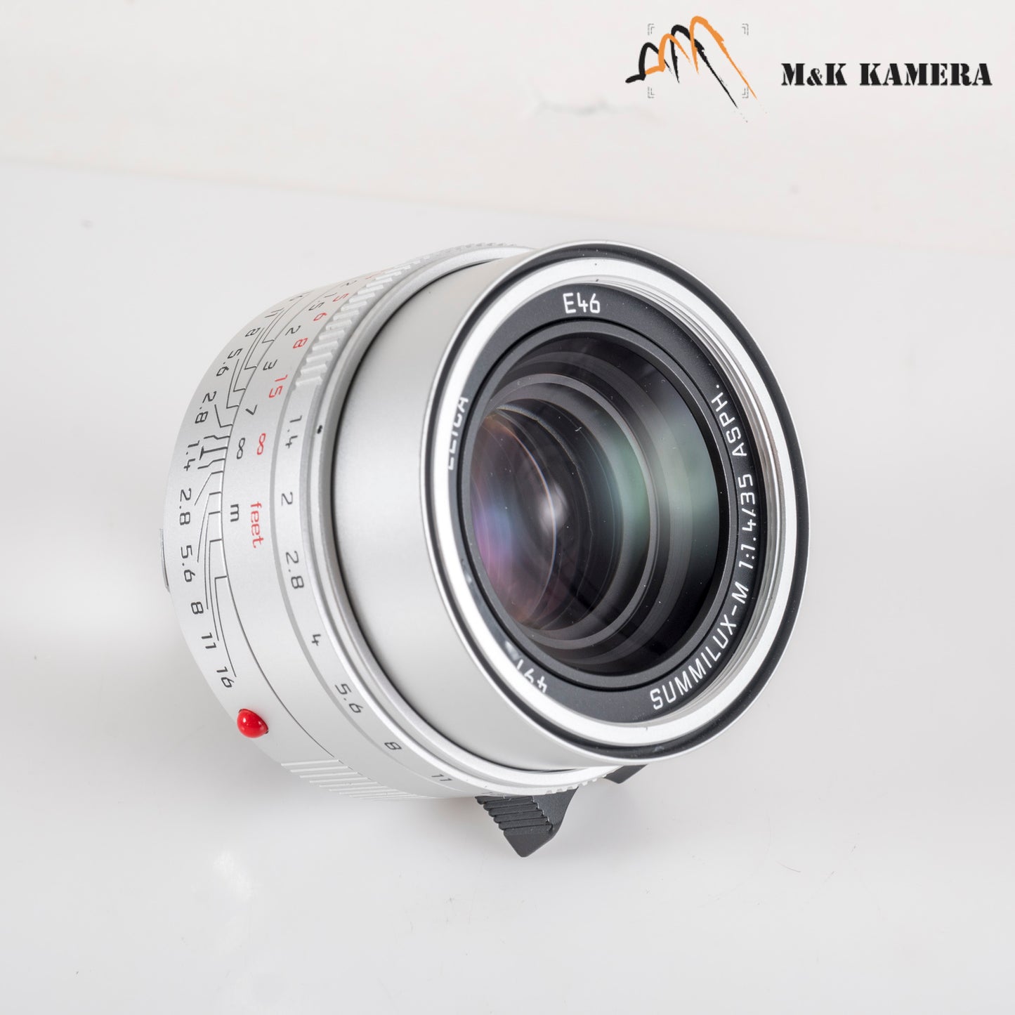 Leica Summilux-M 35mm/F1.4 E46 ASPH/ FLE II Silver Lens Germany 11727 #23876