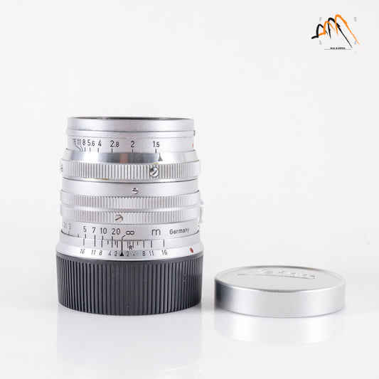 LEITZ Leica Summarit M 50mm/F1.5 Silver Lens Yr.1955 Germany #11297