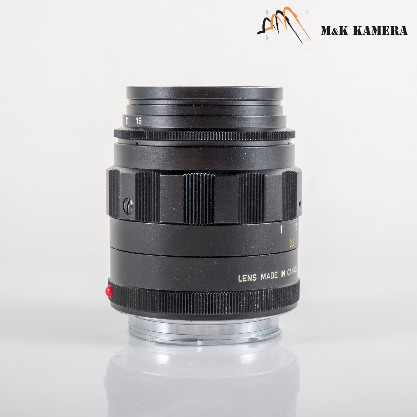 LEITZ Leica Tele-Elmarit M 90mm/F2.8 Ver.I V.1/ Fat Black Lens Yr.1971 Canada #11978