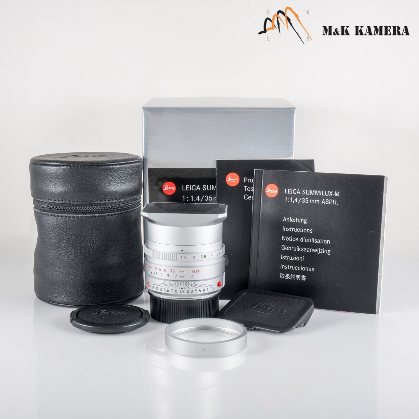 Leica Summilux-M 35mm/F1.4 ASPH/ FLE Silver Lens Germany 11675 #12015