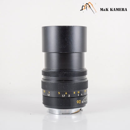 Leica Elmarit-M 90mm/F2.8 E46 Ver.II V2 Black Lens Yr.1988 Germany 11807 #23910