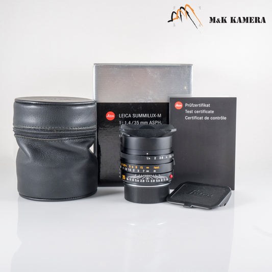 Leica Summilux-M 35mm/F1.4 ASPH/ FLE Black Lens Germany 11663 #88717