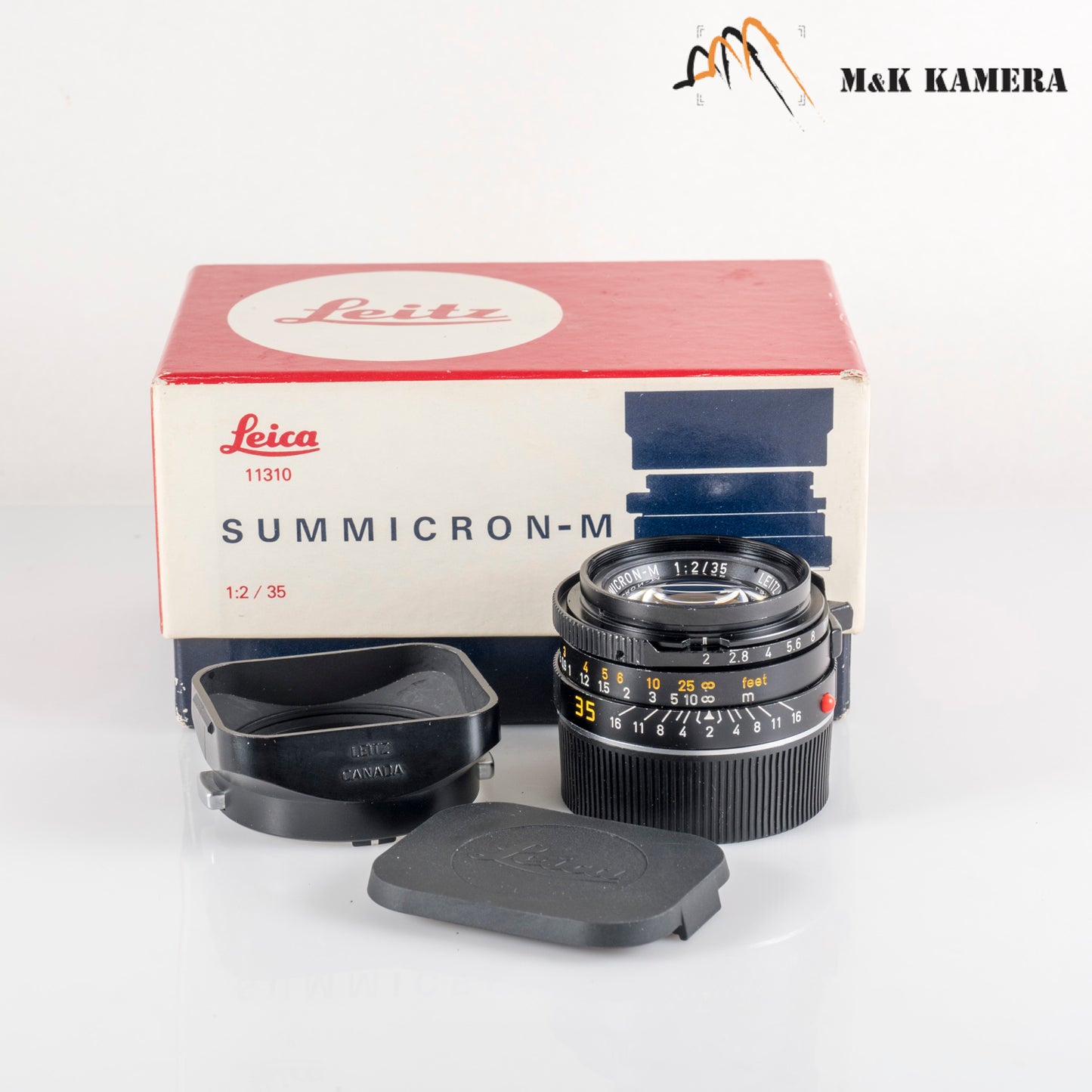 LEITZ Leica Summicron-M 35mm/F2.0 Ver.4 7 Elements Black Lens Yr.1984 11310 #88718