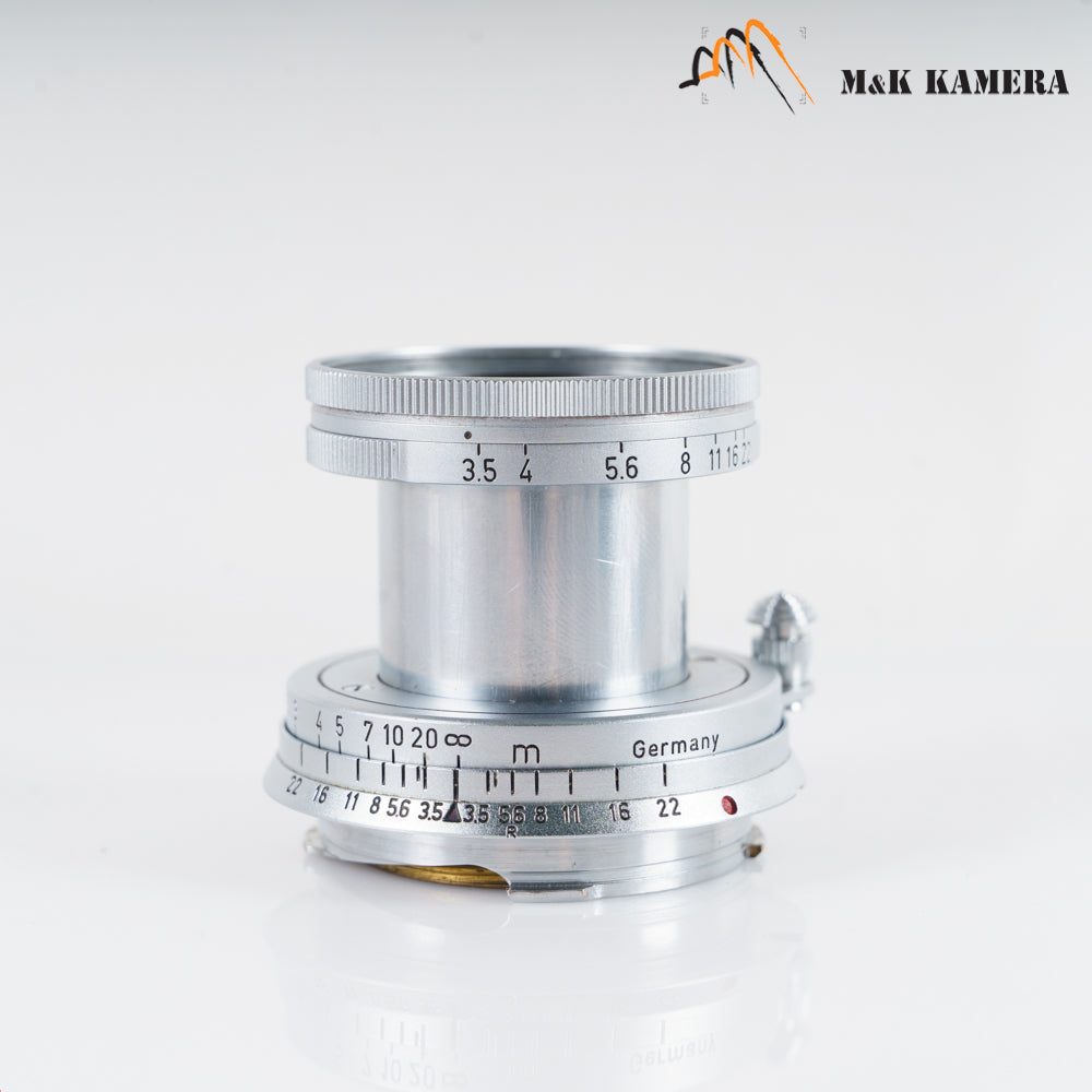 LEITZ Leica Elmar M 50mm/F3.5 E39 Silver Lens Yr.1956 Germany #23117