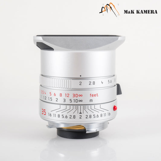 Leica Summicron-M 35mm/F2.0 ASPH V2 Silver Lens Germany 11674 #88907