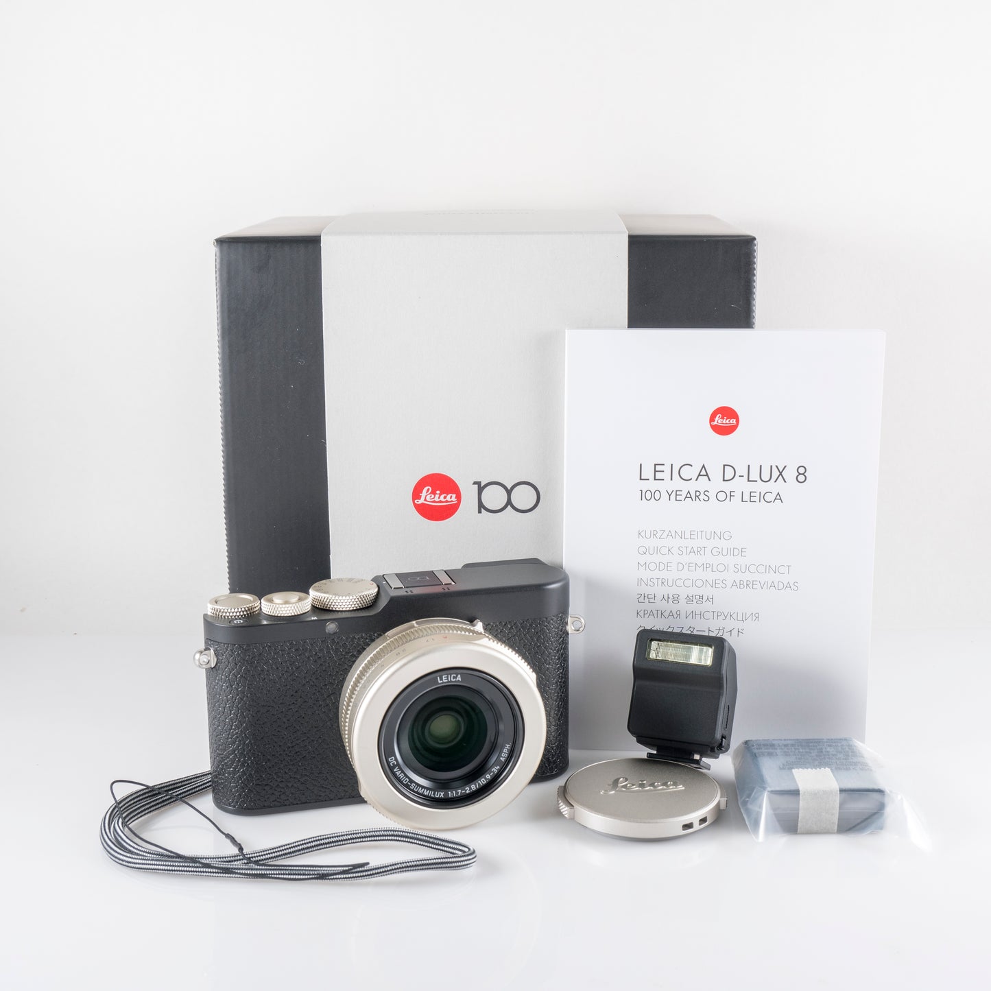Brand New Leica D-Lux 8 100 years edition Digital Compact Camera w/ DC Vario-Summilux 10.9-34/1.7-2.8 Asph Black Digital Compact Camera 19197 #19197