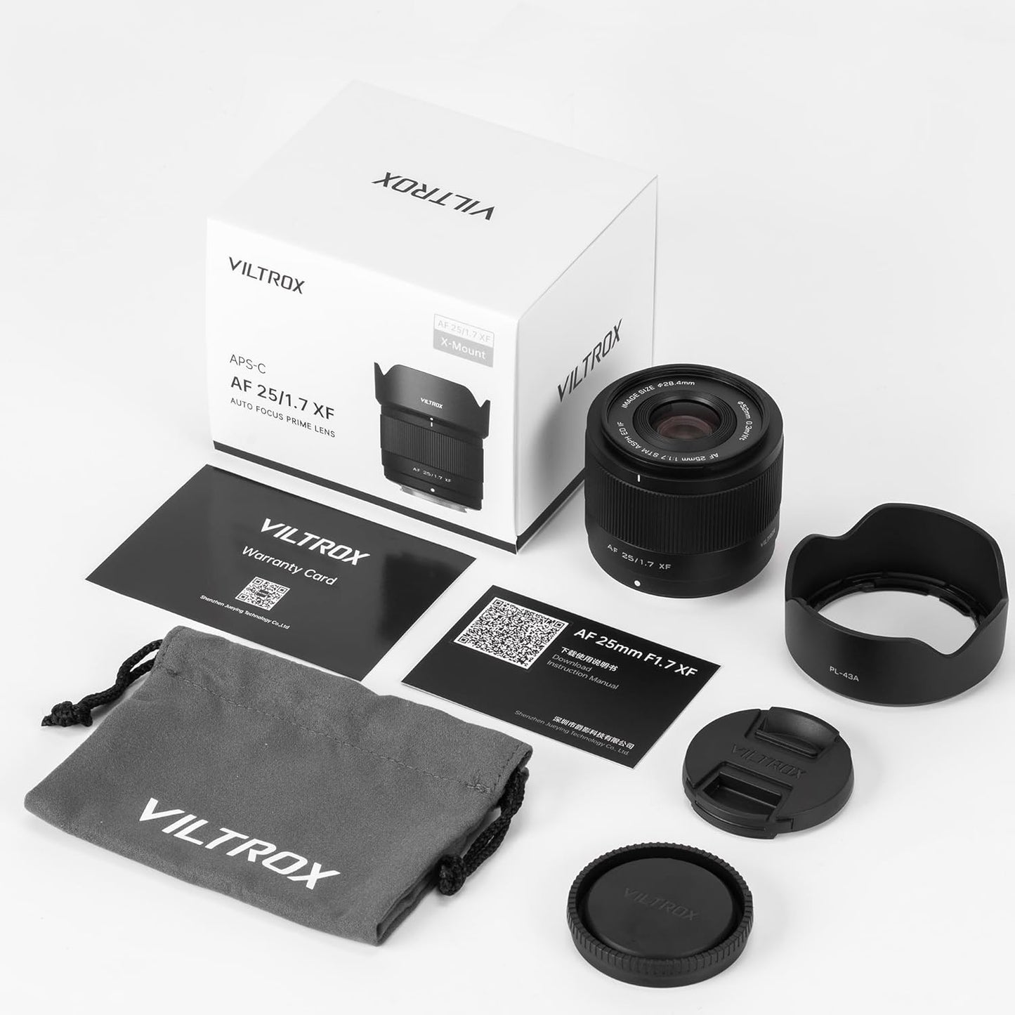 Viltrox 25mm F1.7 Black X-Mount AF APS-C Lens