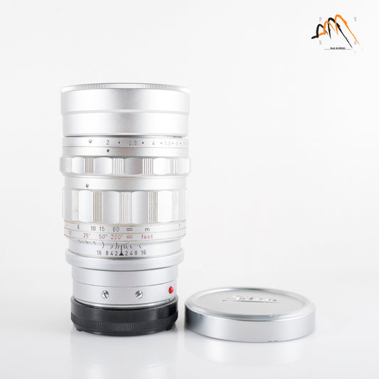 LEITZ Leica Summicron M 90mm/F2.0 Ver.I V.1 Silver Lens Yr.1959 Canada #23496