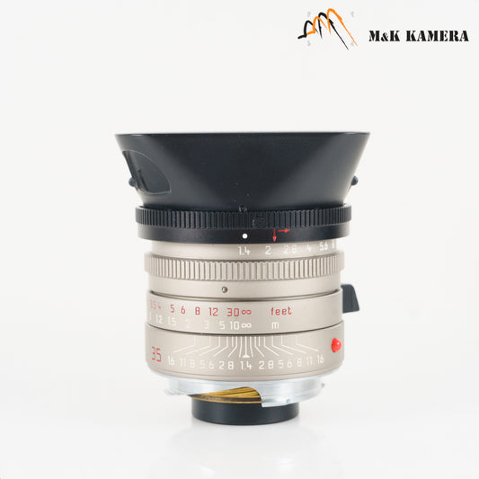 Leica Summilux-M 35mm/F1.4 ASPH Titan Lens Yr.1995 Germany 11859 #23292