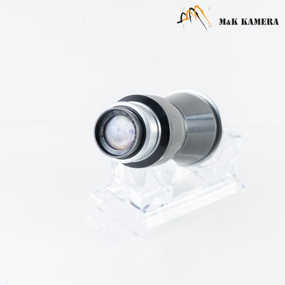 LEITZ Leica Elmar L39 105mm/F6.3 Mountain Elmar Black Paint Lens Yr.1933 LTM Germany #87784