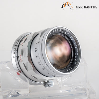 LEITZ Leica Summicron M 50mm/F2.0 Rigid V2 Ver.II Lens Yr.1962 Germany #11998