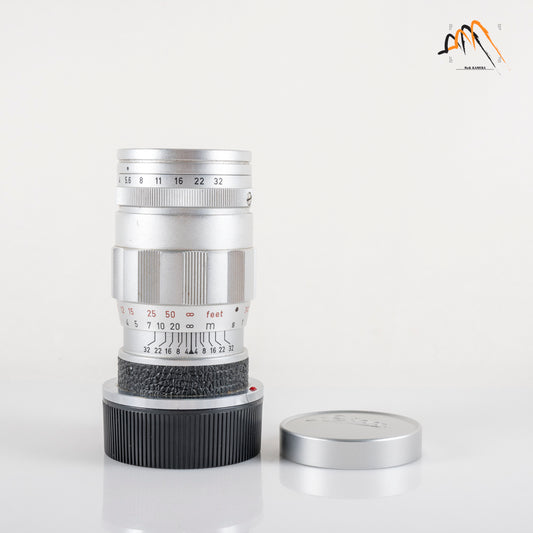LEITZ Leica Elmar M 90mm/F4.0 E39 Ver.II V2/ 3 Elements Silver Lens Yr.1965 Germany 11830 #11567