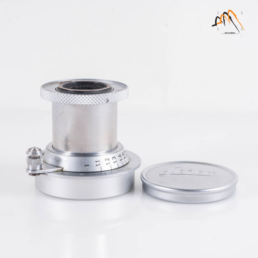 LEITZ Leica Elmar L39 50mm/F3.5 Red Scale Lens Yr.1938 LTM Germany #11219