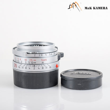 Leica Summicron-M 35mm/F2.0 Ver.4 7 Elements Rare Silver Lens Yr.1995 Germany 11311 #88694