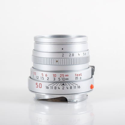 Leica Summicron-M 50mm/F2.0 IV Silver Lens Yr.1992 Germany 11825 #11968