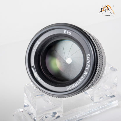Leica Summarit-M 75mm/F2.4 Black Lens Germany 11682 #11796