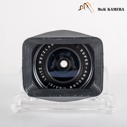LEITZ Leica Super-Angulon M 21mm/F3.4 Ser.VII Black Lens Yr.1971 Germany #23862