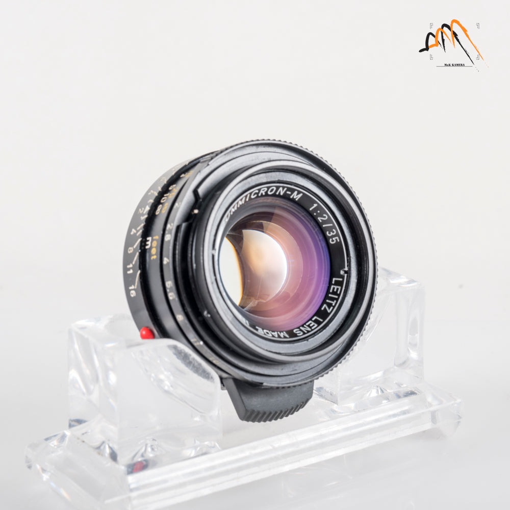 LEITZ Leica Summicron-M 35mm/F2.0 Ver.4 7 Elements Black Lens Yr.1980 Canada 11310 #11566