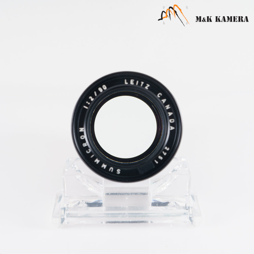 LEITZ Leica Summicron M 90mm/F2.0 Ver.I V.1 Black Lens Yr.1975 Canada #23099