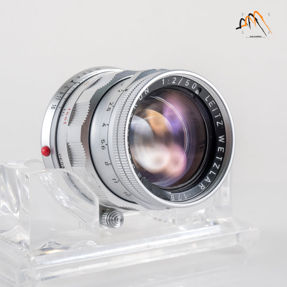 LEITZ Leica Summicron M 50mm/F2.0 Rigid V2 Ver.II Lens Yr.1960 Germany #11761