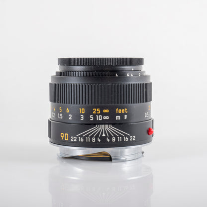 Leica Macro-Elmar-M 90mm/F4.0 Set Black Lens Yr.2003 Germany 11629 #88676