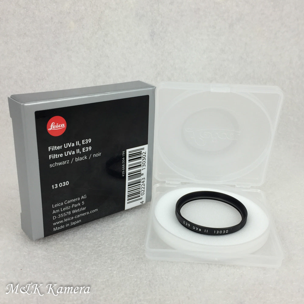 Brand New Leica E39 39mm UVa II Black 13030 Filter #13030