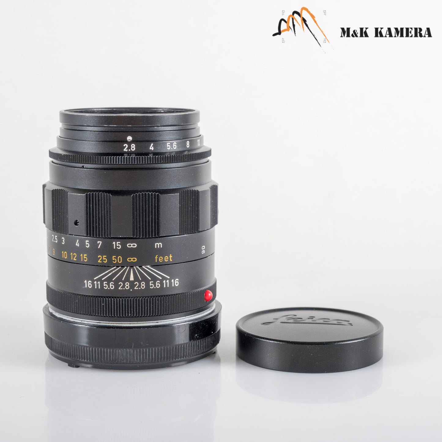 LEITZ Leica Tele-Elmarit M 90mm/F2.8 Ver.I V.1/ Fat Black Lens Yr.1971 Canada #11978