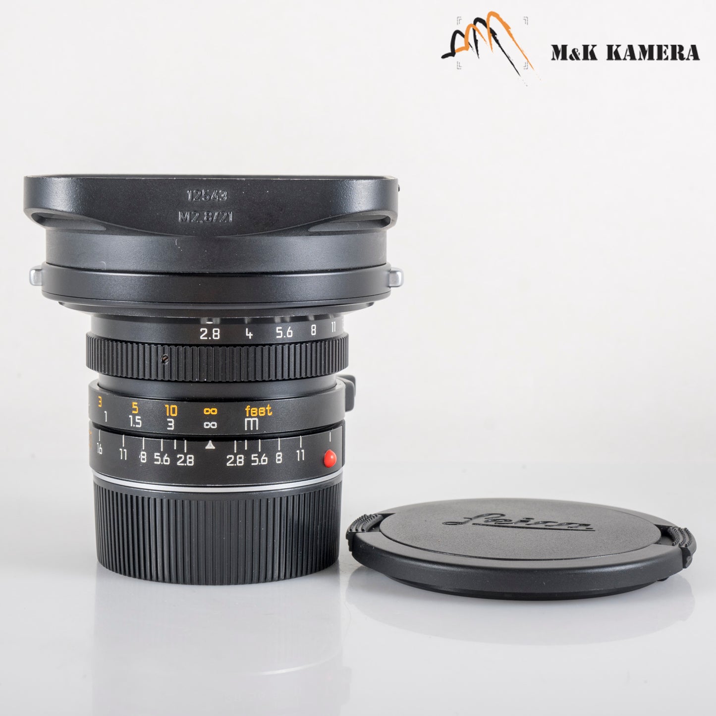 Leica Elmarit M 21mm/F2.8 E60 Pre-A Black Lens Yr.1991 Canada #88904