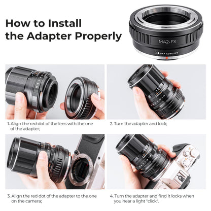 K&F Concept M42-FX/GFX/Leica L/Nex II/Z Lens Adapter