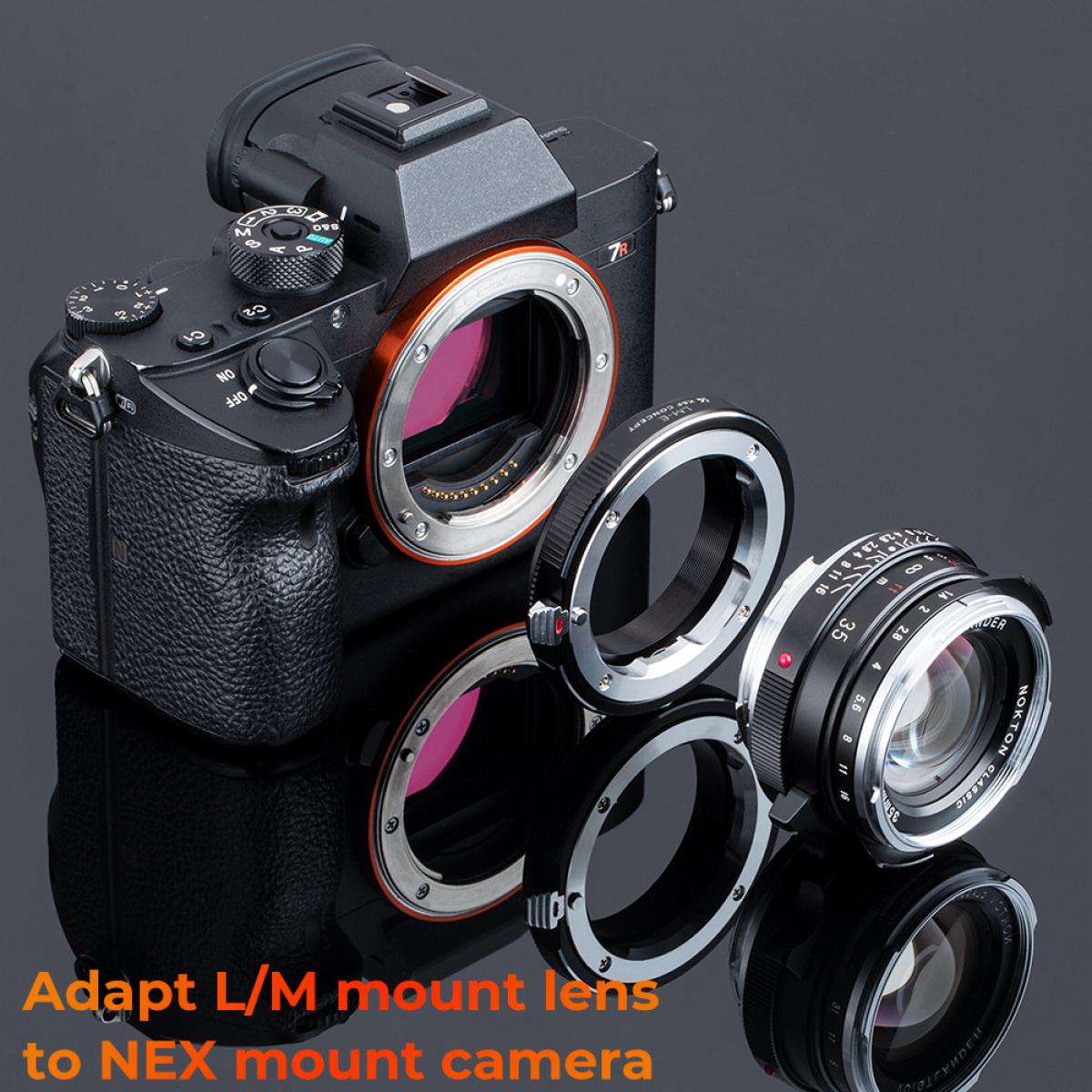 K&F Concept L/M-NEX IV PRO M to Sony E Lens Adapter