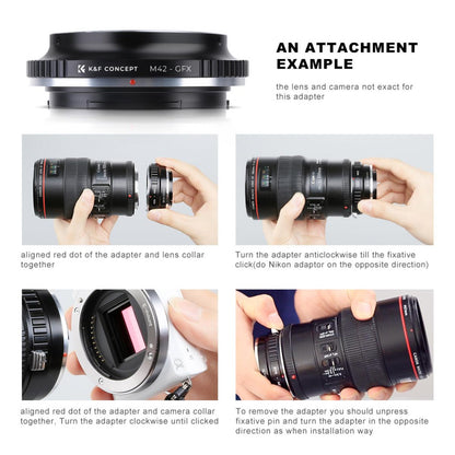 K&F Concept M42-FX/GFX/Leica L/Nex II/Z Lens Adapter