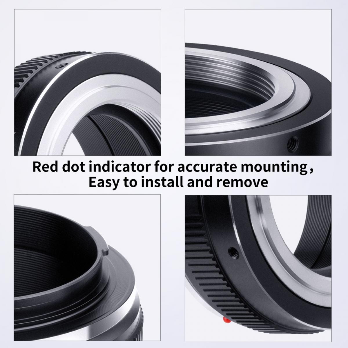 K&F Concept M42-FX/GFX/Leica L/Nex II/Z Lens Adapter