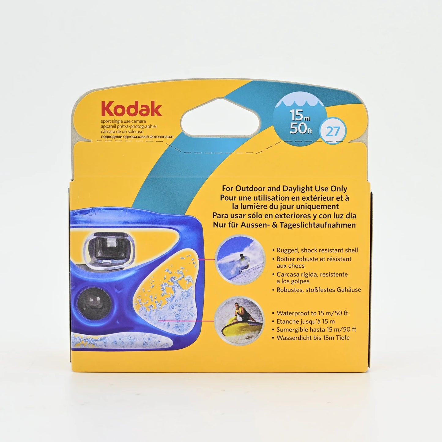 Kodak Waterproof ISO800 27EXP 135 Disposable Film Camera