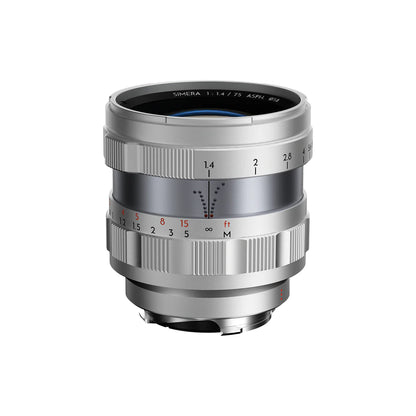 Thypoch Simera 75mm F/1.4 Silver M-Mount MF Full Frame Lens