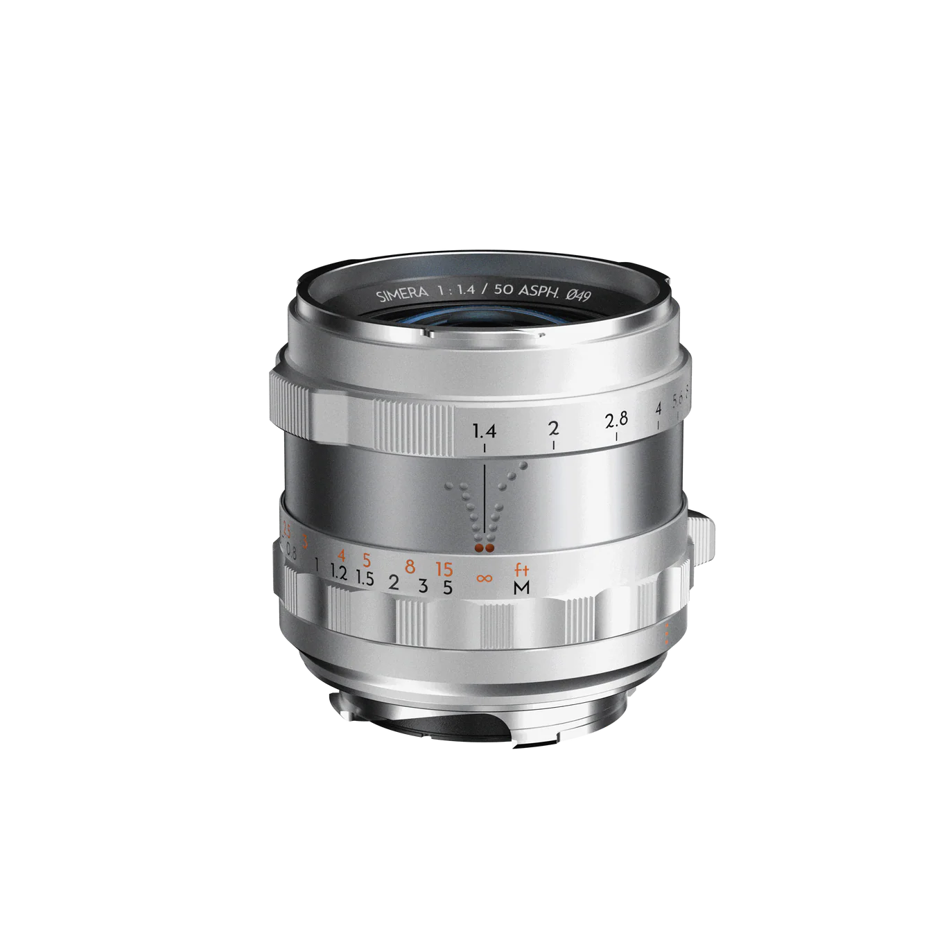 Thypoch Simera 50mm F1.4 ASPH Silver M-Mount MF Full Frame Lens