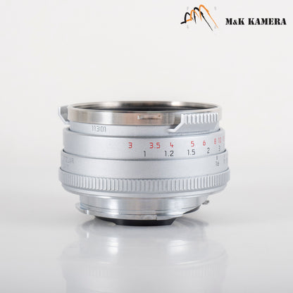 Leica Summilux-M 35mm/F1.4 E46 Steel Rim 2022 Silver Lens Germany 11301 #23870