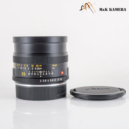 LEITZ Leica Summicron-R 35mm/F2.0 E55 Ver.II V.2 Black Lens Yr.1981 #12029