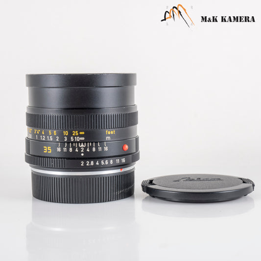 LEITZ Leica Summicron-R 35mm/F2.0 E55 Ver.II V.2 Black Lens Yr.1981 #12029