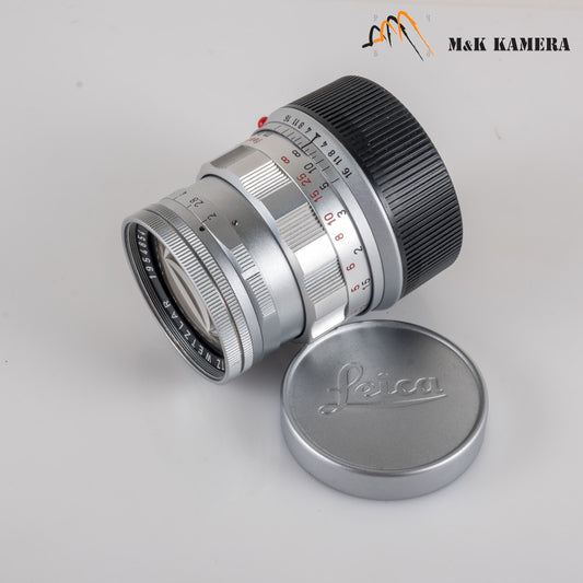 LEITZ Leica Summicron M 50mm/F2.0 Rigid V2 Ver.II Lens Yr.1962 Germany #23551