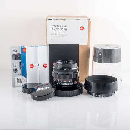 Brand New Leica Noctilux-M 50mm/F1.2 ASPH Glossy Black Paint Finish Lens Germany 11731 #11731