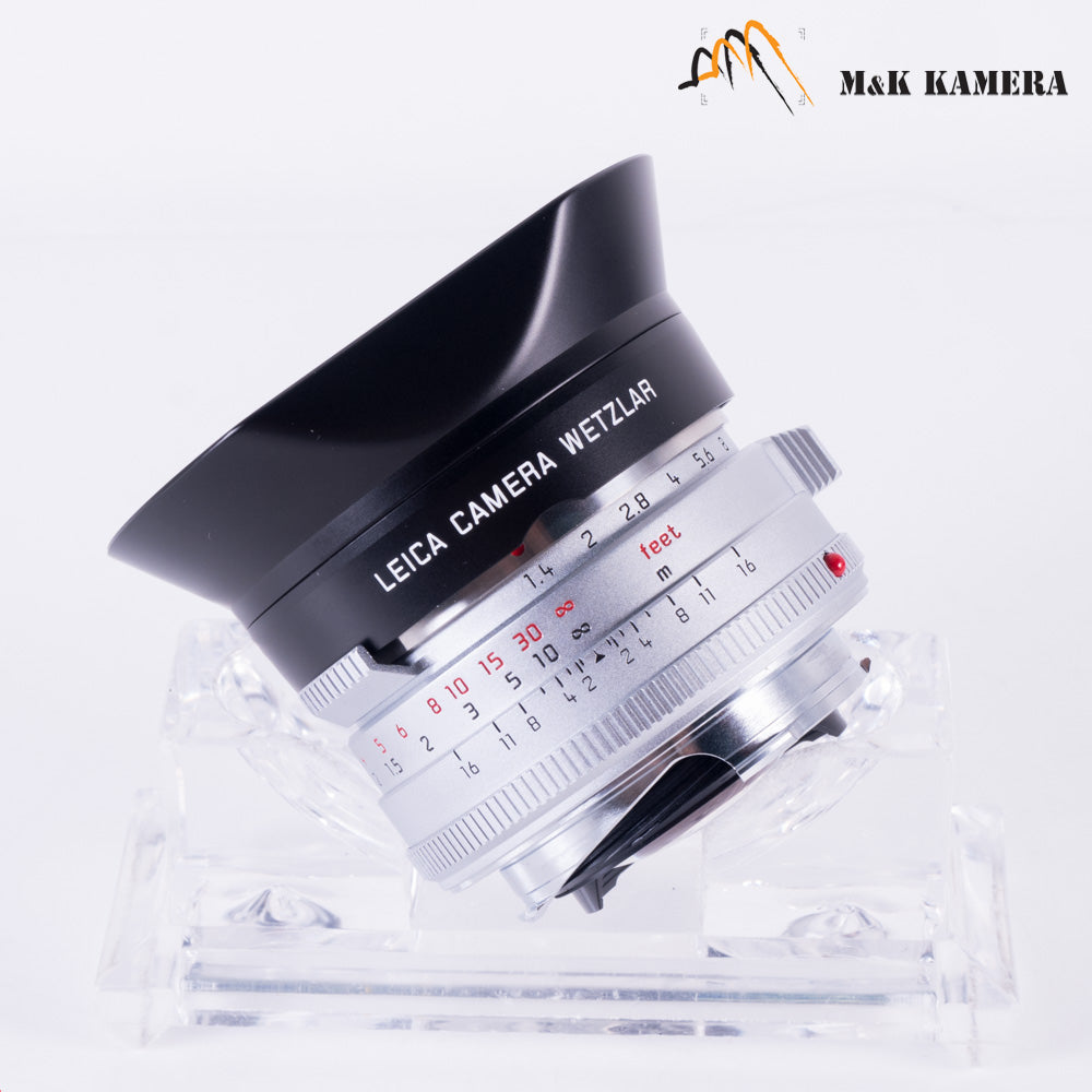 Brand New Leica Summilux-M 35mm/F1.4 E46 Steel Rim 2022 Silver Lens Germany 11301 #11301