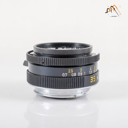 LEITZ Leica Summicron-M 35mm/F2.0 Ver.4 7 Elements Black Lens Yr.1980 Canada 11310 #11566