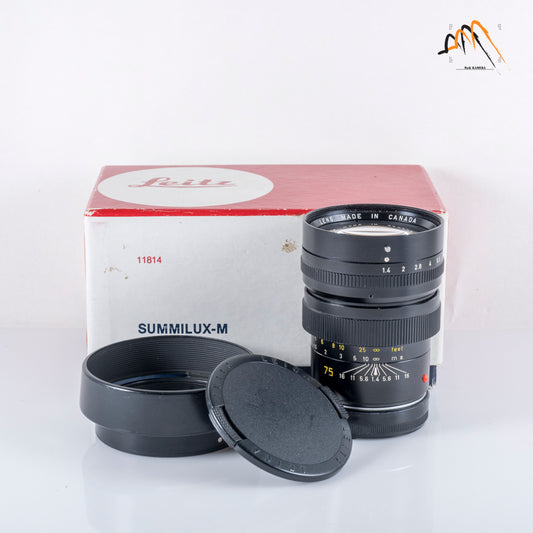 LEITZ Leica Summilux-M 75mm/F1.4 Ver.I Lens Yr.1980 Canada 11814 #11559