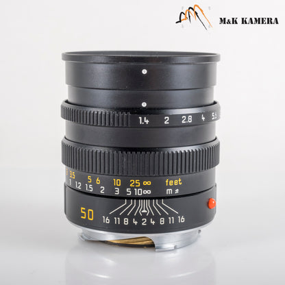 Leica Summilux-M 50mm/F1.4 Pre-A Black Lens Yr.2001 Germany 11868 #12007