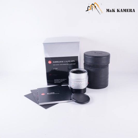 Brand New Leica Summilux-M 35mm/F1.4 E46 ASPH/ FLE II Silver Lens Germany 11727 #11727